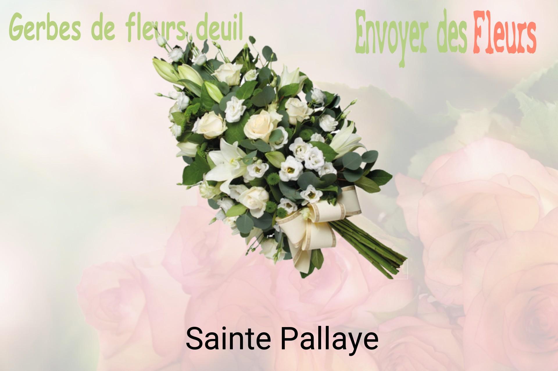 Gerbe de fleurs de deuil livrée à Sainte-Pallaye